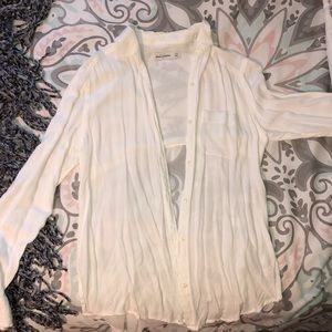 Button Down white Abercrombie kids shirt